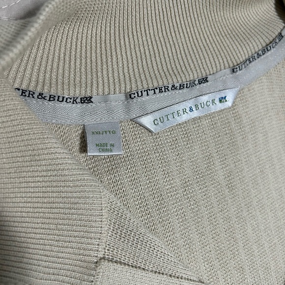 Cutter & Buck Beige Ribbed Sweater - Picture 2 of 5